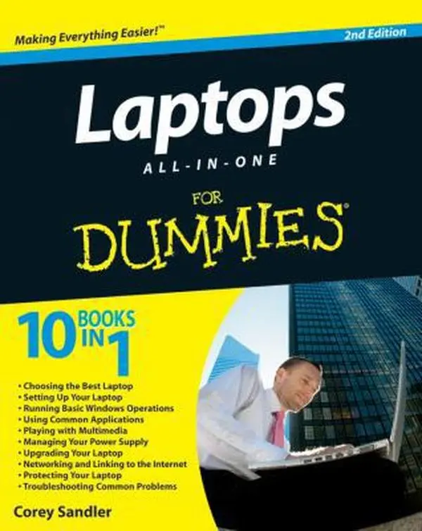 USED Book - Laptops All-in-One For Dummies by Corey Sandler (Paperback) - english