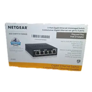NETGEAR 5-Port Gigabit Ethernet Unmanaged Switch GS305 300 Series Plug and Play for Small Office Home Office