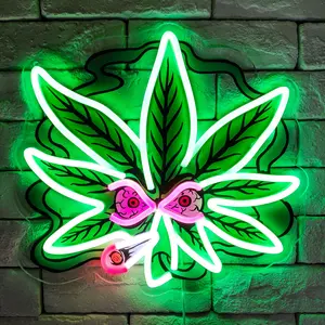 Neon Sign Glow That Leaf, Decorative Neon Sign, Stylish &  Design, Instant Room Upgrade, Ideal for Bedroom Living Gaming Setup, Neon Light Sign
