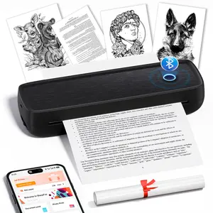LABEER Wireless Portable Printer - For Travel，Bluetooth Thermal Printer Supports 8.5"x11" US Letter, Legal, A4 & A5 Paper | Inkless Mobile Printer for iOS, Android, Laptop | for Office, Car, Home
