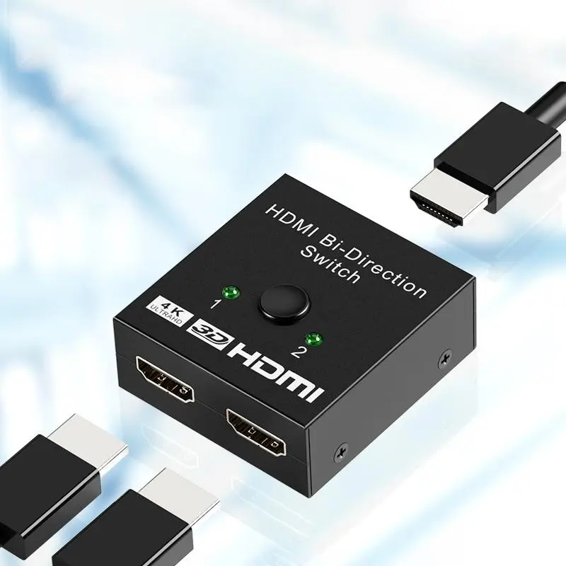 2 In 1 Out 4K 3D HDMI Switcher, 1 Count Bi-Direction Switch For HDTV Blu-Ray Player DVD DVR Xbox 2 In 1 Out 4K 3D HDMI Switcher, 1 Count Bi-Direction Switch For HDTV Blu-Ray Player DVD DVR Xbox