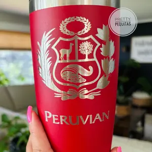 Peru. Peruvian Tumbler. Peruvian Coffee Mug. Peruvian Souvenir.Peruvian Gifts.Gifts for Peruvian Men