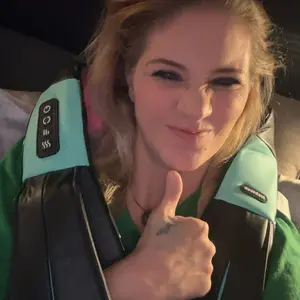 Product Review of Shiatsu Neck and Back Massager with Soothing Heat, Ergonomic 8 Deep-Kneading Massage Nodes with Heat Electric Shiatsu Back Massager for Neck Shoulder & Body Muscle Relief Portable 12V DC Power Supply - Black from a**e