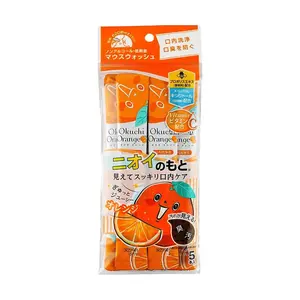 Okuchi Portable Mouthwash Pack 5 Pouches - Refreshing Antibacterial Orange Flavor