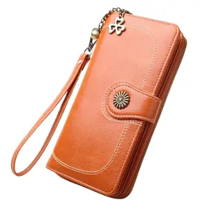 Wallet for Women, Girls | PU Leather Capacity Wrist Strap Purse | Leather Card Holder | Best Christmas Gifts For Her