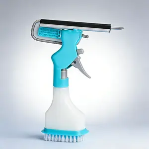 All-in-One 4-in-1 Window Cleaning Kit with Spray, Squeegee and Scrub – Streak-Free Cleaning for Windows, Mirrors and Shower Doors