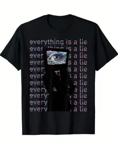 Weirdcore Aesthetic TV Head Meme Art Graphic Tee, Dreamcore T-Shirt, Retro Sci-Fi Streetwear, Unisex Menswear Womenswear Top