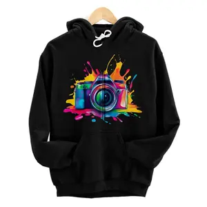 Personalized Colorful Camera Graphic for Artistic Adventures Zip Hoodie