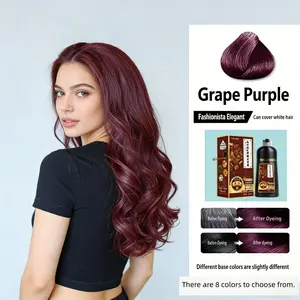 3-In-1 Nourishing Hair Color, Quick 30-Minute Dye, Full Cover Grey Hair Coverage, Covering Grey Hair, Moisturizing Herbal Extracts, Recyclable, Single Item