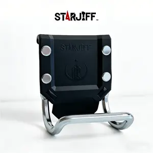 Starjiff Tool Holder Hammer Rack, Metal Material with Reinforced Rivets, Portable Waist Belt Mount for Electricians/woodworkers/builders