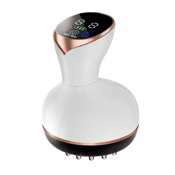 Portable Handheld Warm Red Light Vibration Massager, 3 Modes & 30 Adjustable Levels, At-Home Full Body Relaxation Self-Care Tool