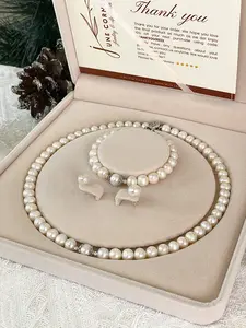 Classic Jewelry Set, Wedding Necklace, Birthday Gifts, Bridal Maids Jewelry Set, Gifts For Mom, Christmas Gifts Set, Gift For Her, Earrings, Bracelets For Her, Gifts For Daughters