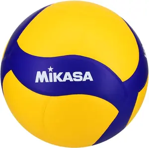 Mikasa V330W, Competition Club Indoor Game Volleyball, Blue/Yellow