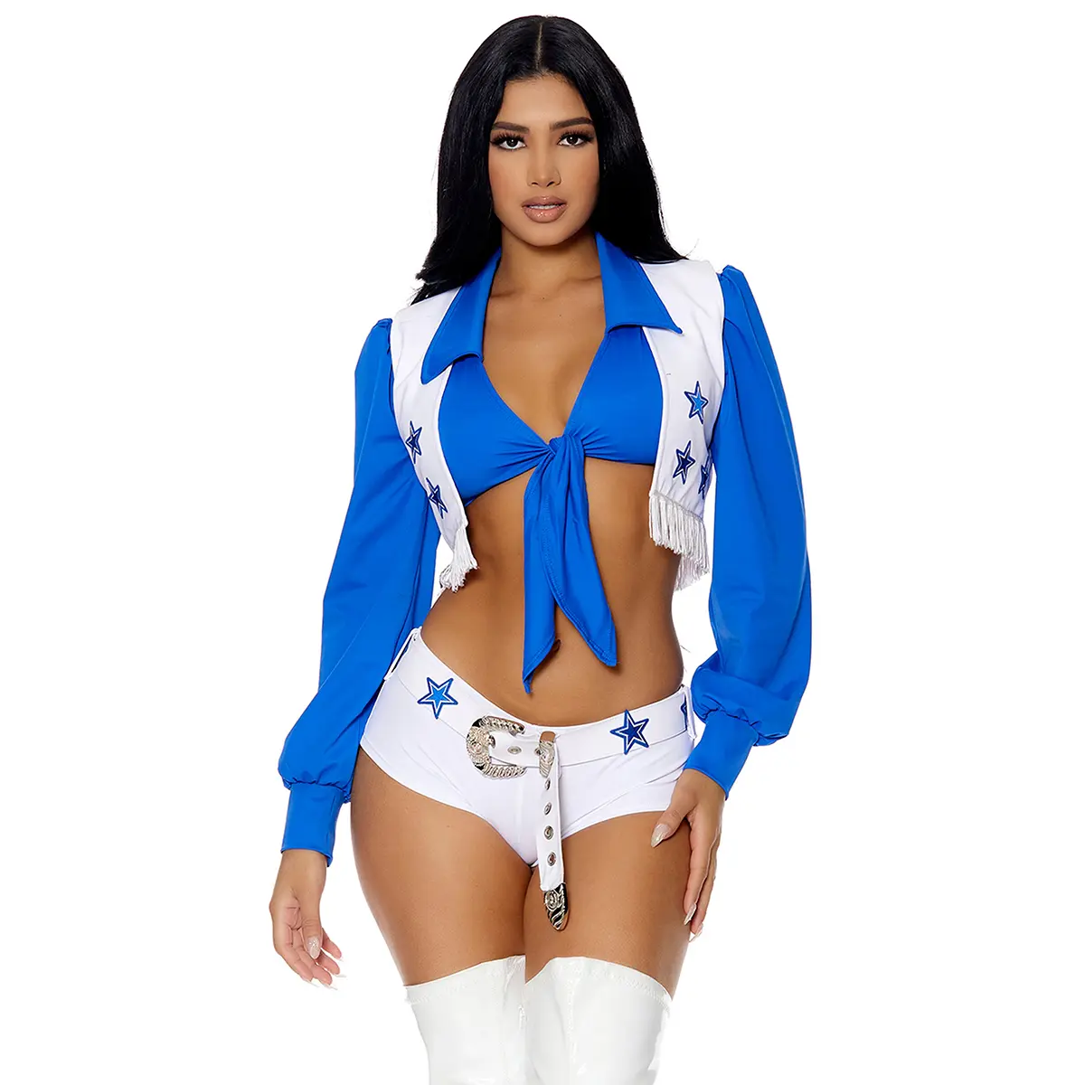 Forplay Women's Halloween Field Star 4-Piece Women's Sexy Cheerleader Costume