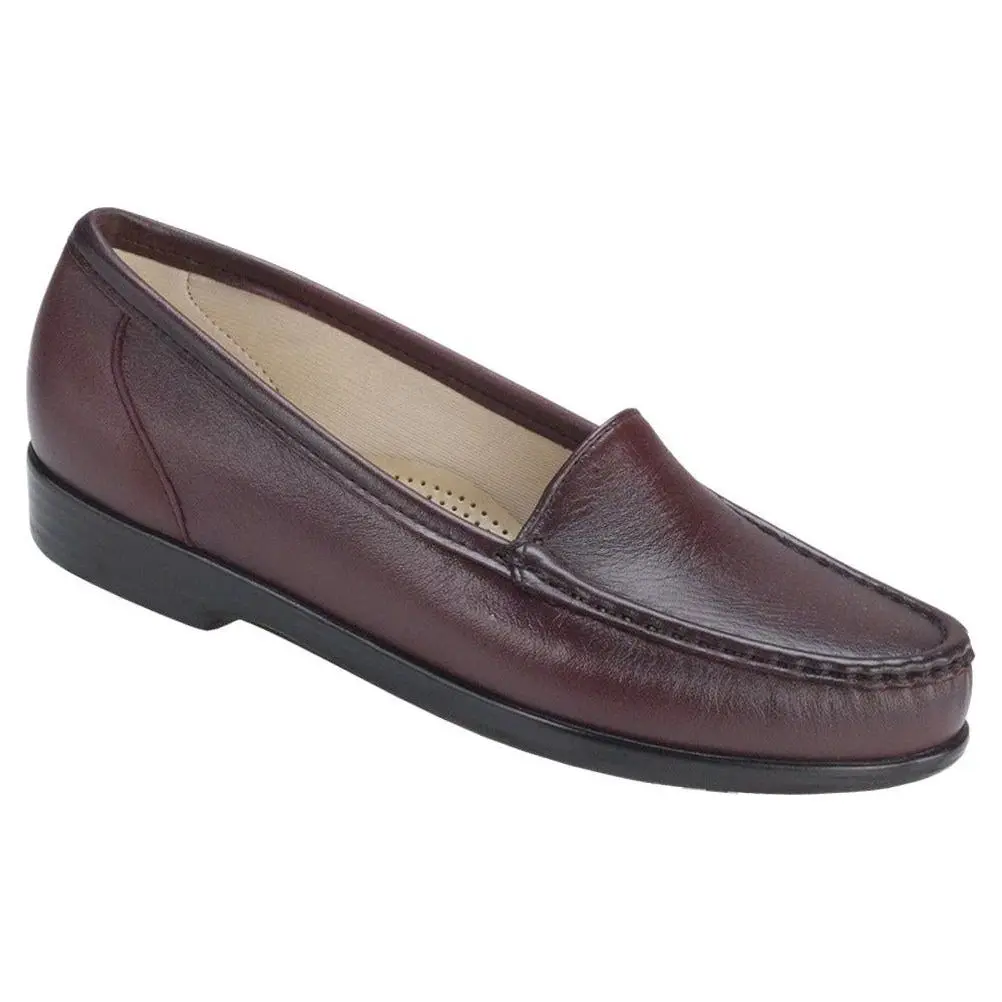 SAS Women's Simplify Slip-On Loafer in Antique Wine Wide