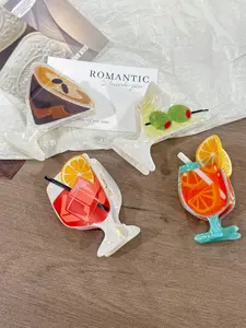 1pc-Cocktail-Orange-Shaped-Hair-Claw-Clip-Novel-Design-Suitable-For-Decorating-Updos-Holiday-Gift-Claw Clip Ponytail