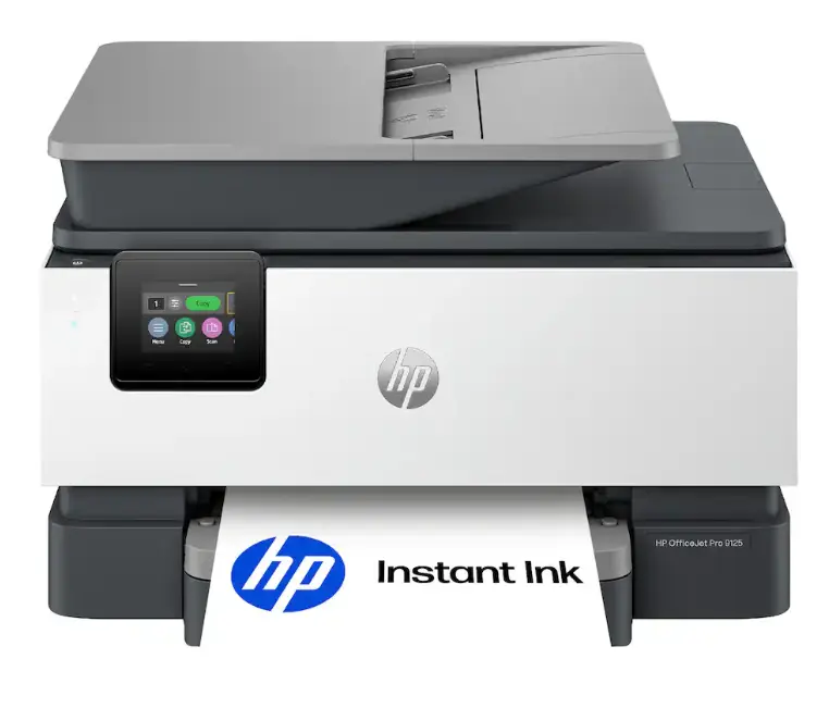 HP OfficeJet Pro 9125 Wireless AI-Enabled All-in-One Inkjet Printer, Color Printer with Print, Scan & Copy, Auto 2-Sided Printing, Wi-Fi, Mobile Printing, 35-Sheet ADF, 250-Sheet Paper Tray, 3 Months Instant Ink