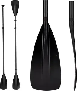 1 x 4 Section Carbon SUP Paddle/Kayak Oar, Adjustable Stand up Paddleboard Paddles, Lightweight Carbon Shaft Black/Blue/Green/Gray/Orange/Red Plastic