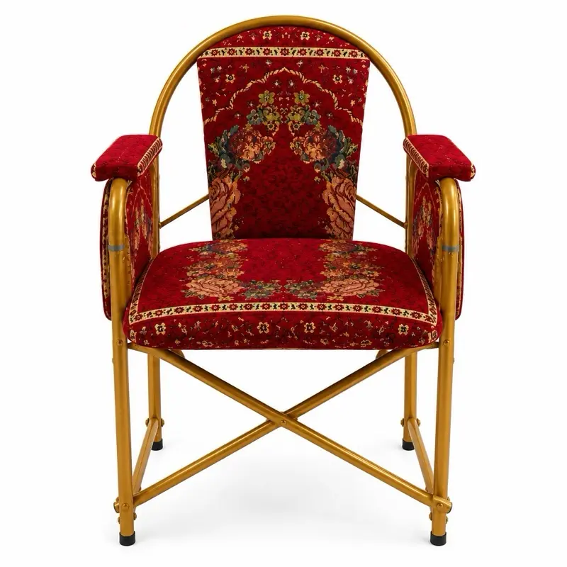 Premium Foldable Prayer Chair with Book Holder for Adults & Seniors – Heavy Duty Steel Frame
