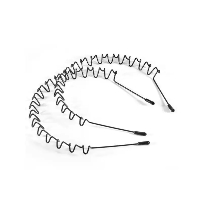 Metal Wave Hairbands Unisex Sporty Design Non-Slip Invisible Wear for Daily Use & Outdoor Activities Comfortable Durable Universal Fit Secure Grip Wave Pattern Multi-pack Options