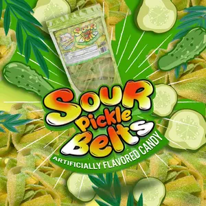 Sour Pickle Belts – The Ultimate Tangy Candy Obsession for Pickle Lovers Chewy Flavor Snack