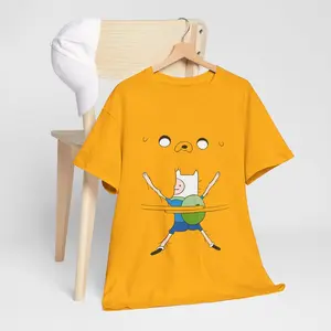 Adventure Time Finn and Jake Hugging Unisex Tshirt Sweatshirt, Jake the Dog and Finn the Human Colorful Cartoon Fans and Lovers Gift