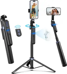 Auto Face Tracking Tripod 360 Rotation – Smart Phone Holder with Remote & Gesture Control for TikTok & Video Recording (No App Needed)