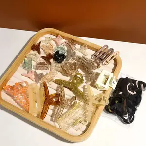 80PCS Hair Accessories Sets, Simple High Elasticity Durable Strong Pull Seamless Hair Ties & Claw Clips for Women, 2026 New Style Casual Versatile Hair Accessories for Christmas New Year Gift Rubber Band