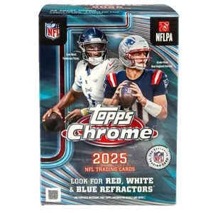 ONE (1) Pack from a 2025 NFL Topps Chrome Blaster. Rip-n-Ship if I’m live, Sealed if I’m not.