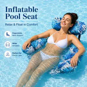 Inflatable Pool Floats Adult, 2 Packs / 1 Pack Floating Lounge Chairs , Blow up Pool Noodles for Adult Heavy Duty, Floating Chair for Party Summer Water Beach Lake Fun Mother's Day Gift&April Stock Up Summervibes