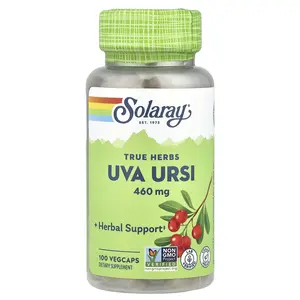 Solaray True Herbs, Uva Ursi, 460 mg, 100 VegCaps