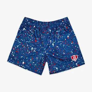 Baseball Lifestyle 101 Splatter Shorts – USA Freedom Splash, Youth & Adult Sizes