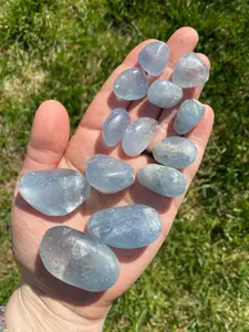 Celestite Tumbled Stone (unpolished) - Rough Celestite Tumbled Stone Crystal