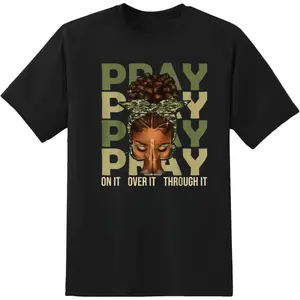 Fortify Your Faith With Inspirational Black Woman Afro Christian Sayings T Shirt, Celebrating Strength, Beauty, And Powerful Spiritual, Unisex Sweater Pullover Tee