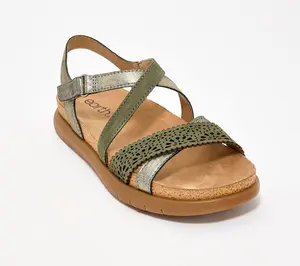 Earth Leather Adjustable Sandals-Athena