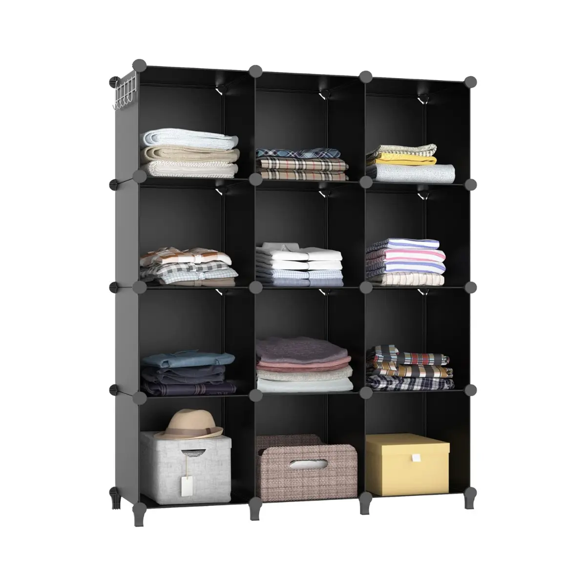 12 Cube Closet Organizer – Portable Storage Shelves for Clothes & Home