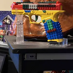 Tactical DIY Building Block Handle Set - Multiplayer Strategy Collaborative Toy Shooting Game for Outdoor Team Activities & Festival Gift Essential