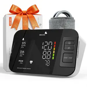 Blood Pressure Monitor for Home Use, Medical-Grade Accuracy,One-Touch Automatic Measurement with Large LED Three-Color Warning for 2 User, Birthday Gifts for Family and Friend