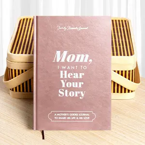 Mom, I Want to Hear Your Story, Wrapped Hardback, A Mother's Guided Journal to Share Her Thoughts and Memories, A Guided Journal for Mothers Meaningful Memory Journal for Mom Gifts for Mom Purple