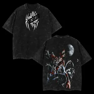 Spidey Hero Vintage Washed Oversized Tee – Friendly Neighborhood Comic Graphic Shirt, Double Sided Print Cotton Streetwear, Gift for Him, Movie Lover