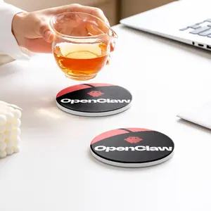 Level up your desk game! This OpenClaw red & black coaster is a vibe—stylish, heat-resistant, and a must-have for your setup