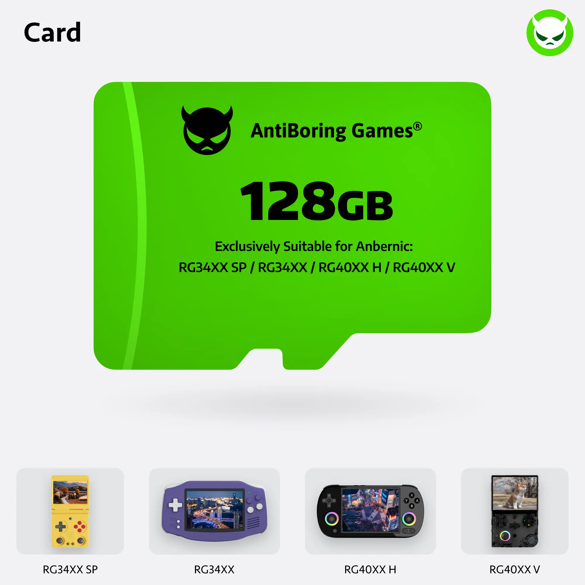【Superb Card】128GB Exclusively Compatible with Anbernic Models: RG34XX SP / RG35XX Pro / RG40XX V