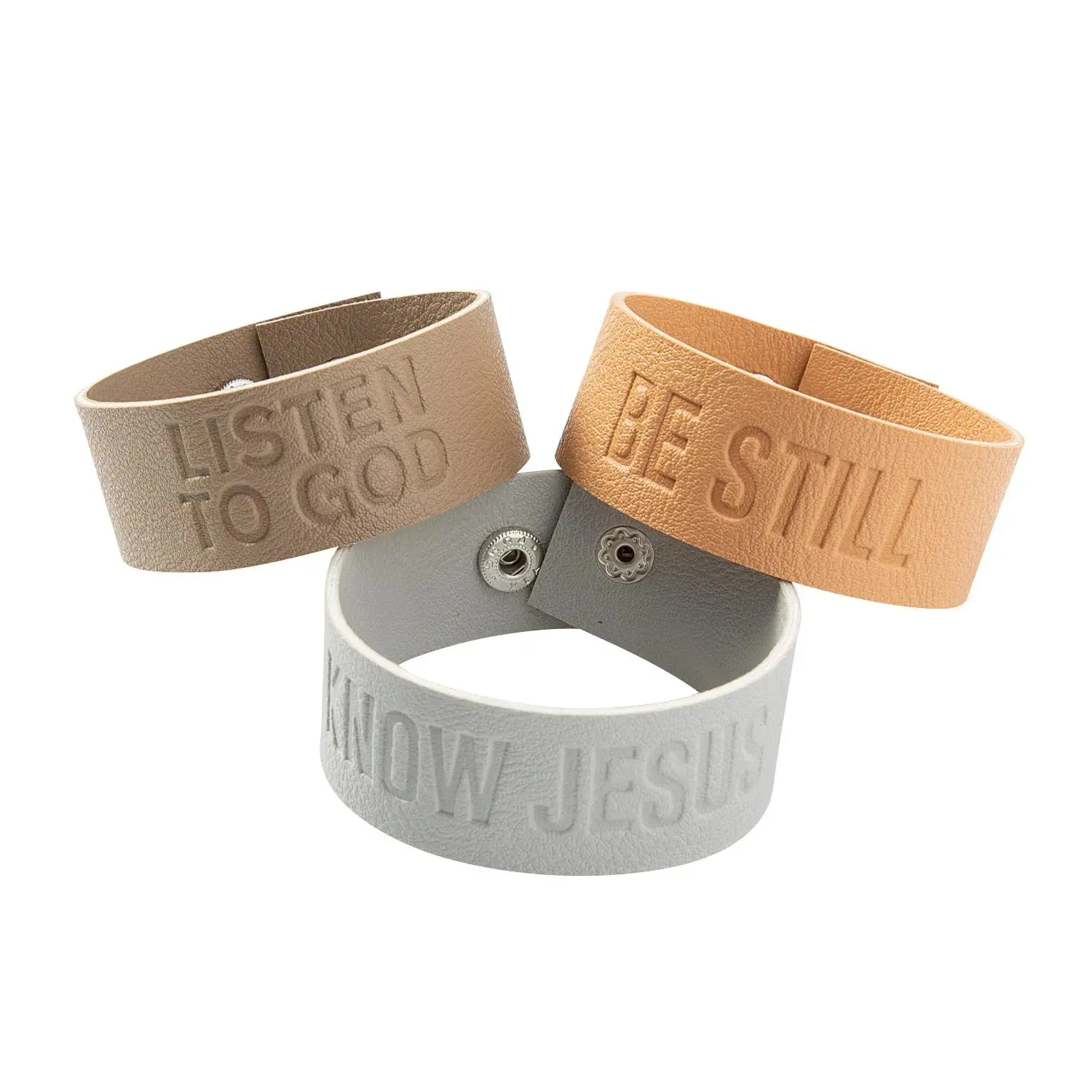 Religious Sayings Leather Bracelets for Women, Inspirational Faith Jewelry with Bible Verses & Metal Clasp - 12 Pc. Religious Sayings Leather Bracelets for Women, Inspirational Faith Jewelry with Bible Verses & Metal Clasp - 12 Pc.