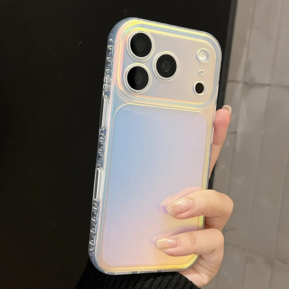 Premium Laser-Etched Gradient Frosted Phone Protector Cover - Mobile Devices Accessory, Shockproof Shell, Full-Coverage Smartphone Protective Casing for iPhone 15/16/17 Pro Max, iPhone 17 Pro, Stylish Protective Cover, Protection