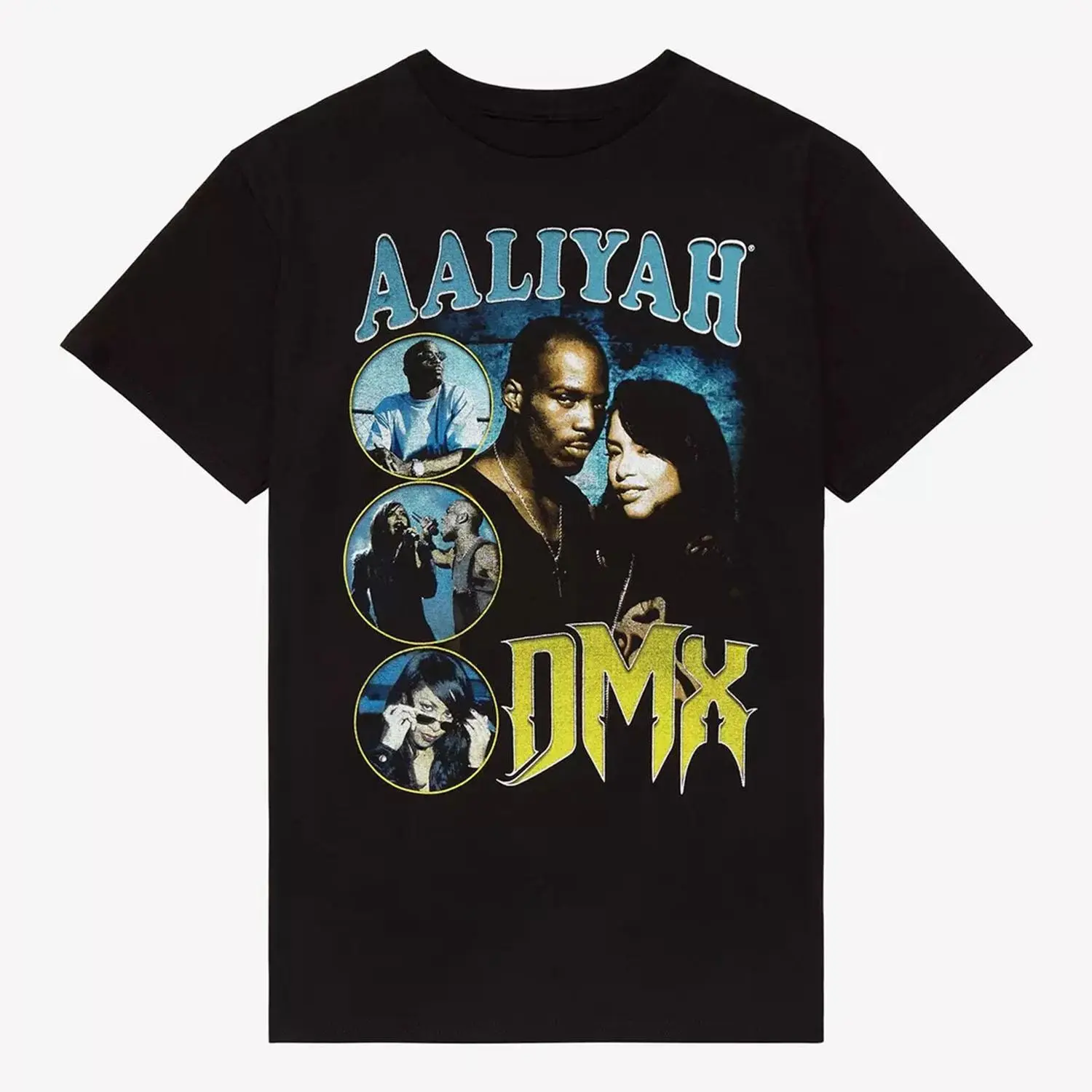 Aaliyah & DMX T-Shirt Rapper Hiphop Vintage Bootleg
