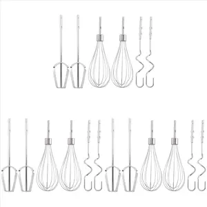 6X Electric Egg Mixer Parts Set Blender Egg Beater Suit for Electric Balloon Whisk Kitchen Accessories