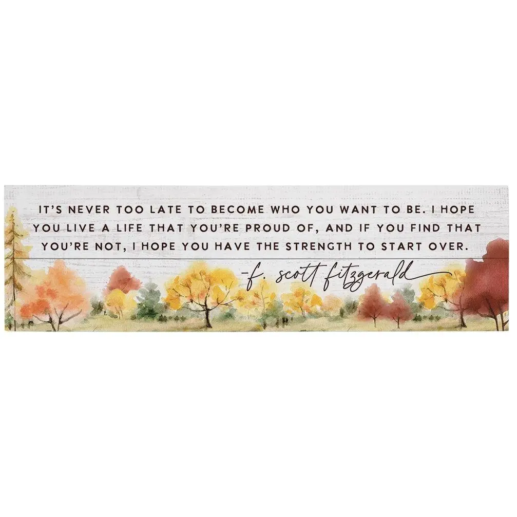 Sincere Surroundings 24" Never Too Late Trees Pallet Board