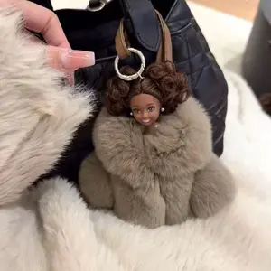 Cute Leopard Print Plush Doll Keychain - Huggable Soft Stuffed Animal Pendant with Brown/Black/White/Beige -like Texture, 's Bag Charm & Backpack Accessory, Mini Cuddly Companion for &