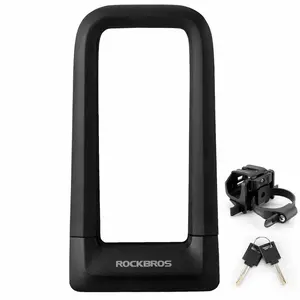 ROCKBROS 22mm High-Strength Alloy Steel U-Lock — Heavy-Duty Cut-Resistant Bike, Motorcycle & Electric Scooter Lock