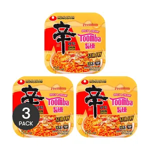 NONGSHIM SHIN Ramyeon Spicy Cheese Cream Noodles - 3 Pack | 106g Each | Trendy Toomba Flavor | Chef Edward Lee's Favorite